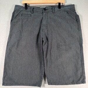 Vintage Avirex Chino Shorts Mens 38 Black Stripes Classic USA Casual Outdoor 12"